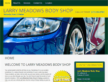 Tablet Screenshot of larrymeadowsbodyshop.com